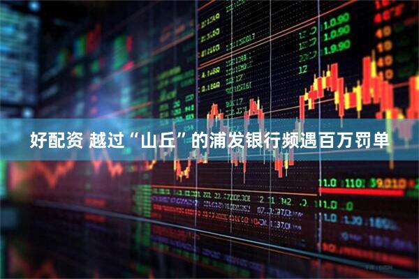 好配资 越过“山丘”的浦发银行频遇百万罚单