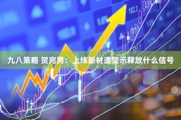 九八策略 贺宛男：上纬新材遭警示释放什么信号